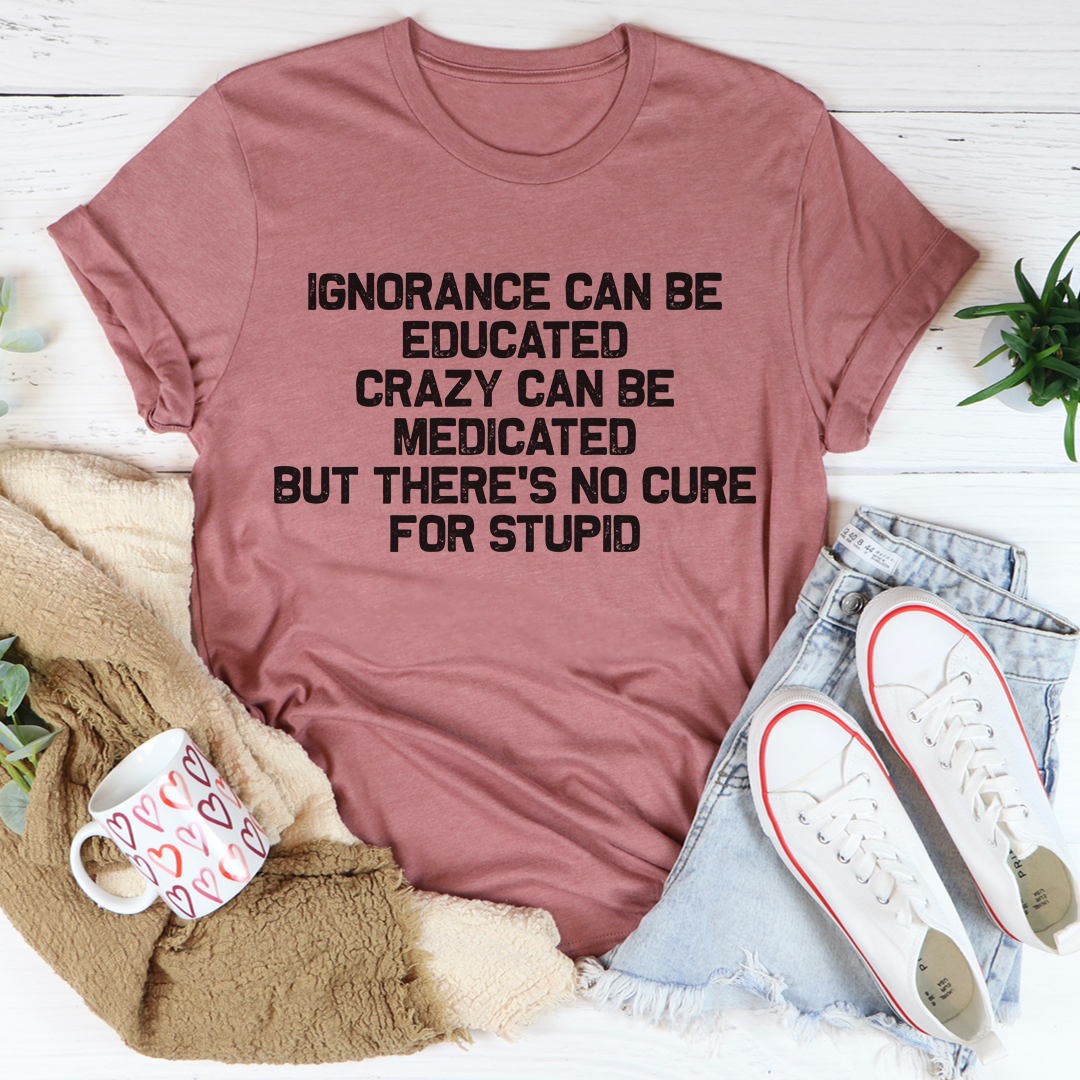 No Cure For Stupid T-Shirt-2