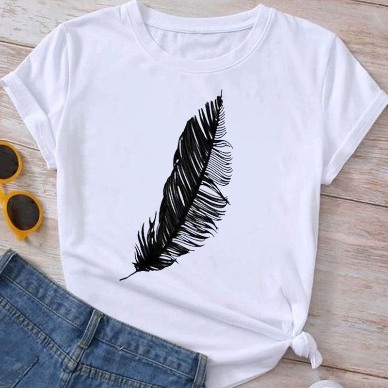 Boho Graphic T-Shirt - Nature, Floral & Eiffel Tower Print Tees