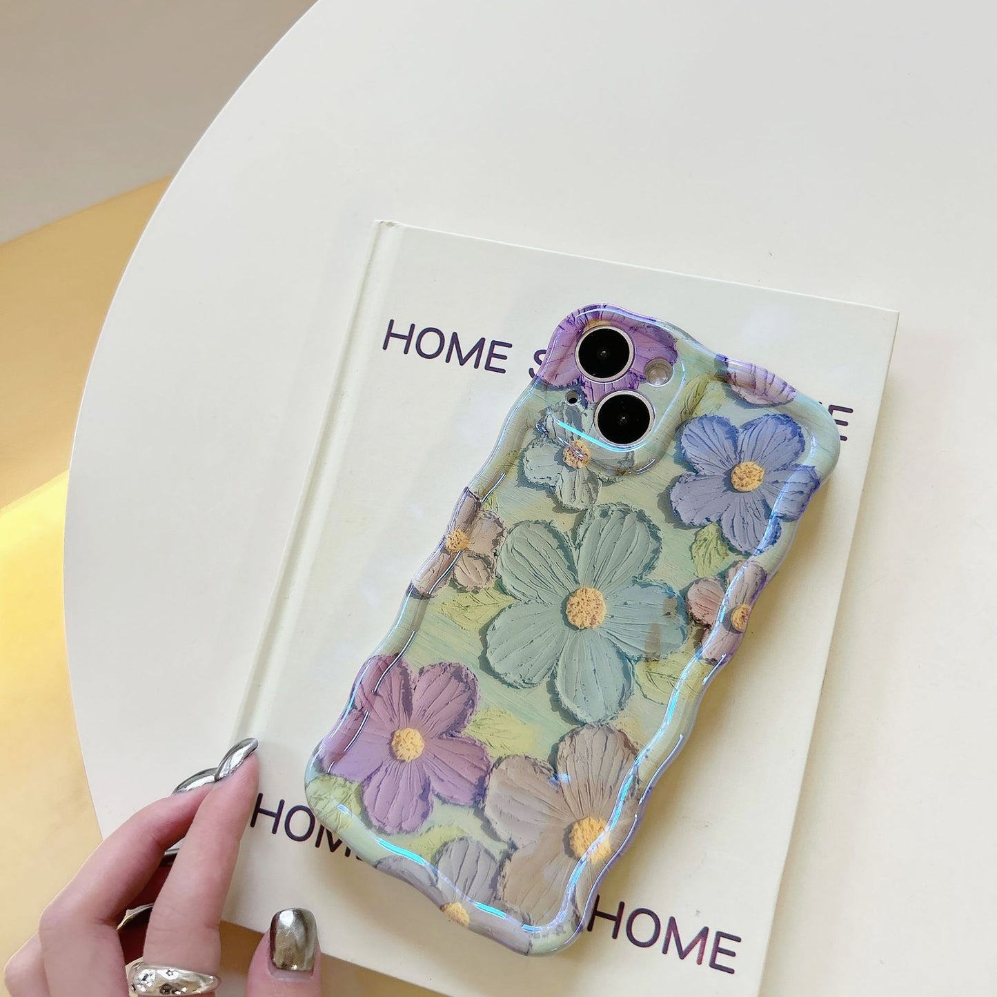 Oil Painting Flower Phone Case - Colorful Floral Protective Cover