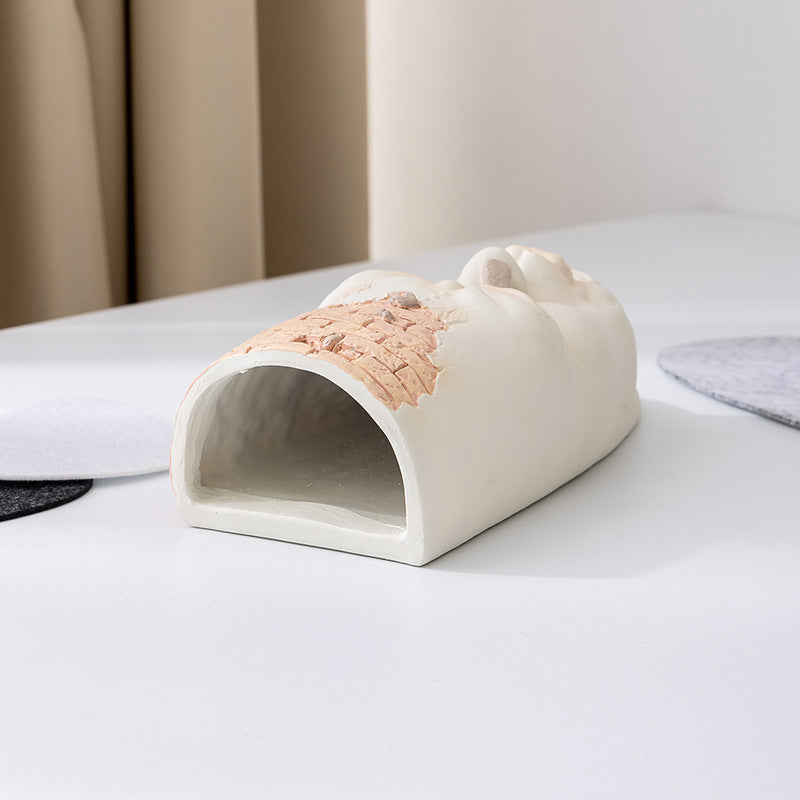 Creative Face Resin Flower Pot - Unique Character Planter & Halloween Gift