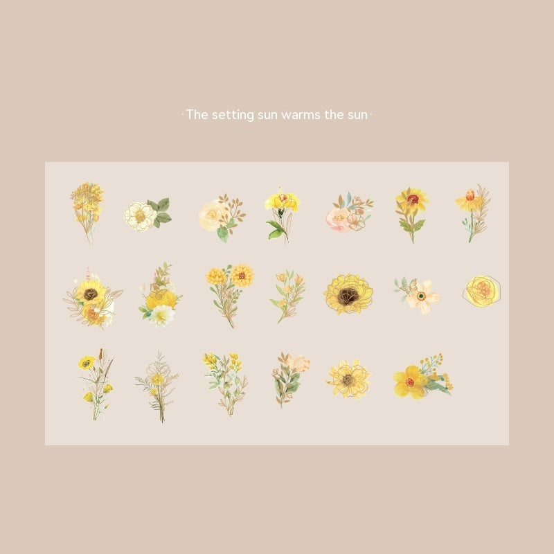 Dreamy Floral Sticker Set - Roaming Garden Series (6 Sheets)