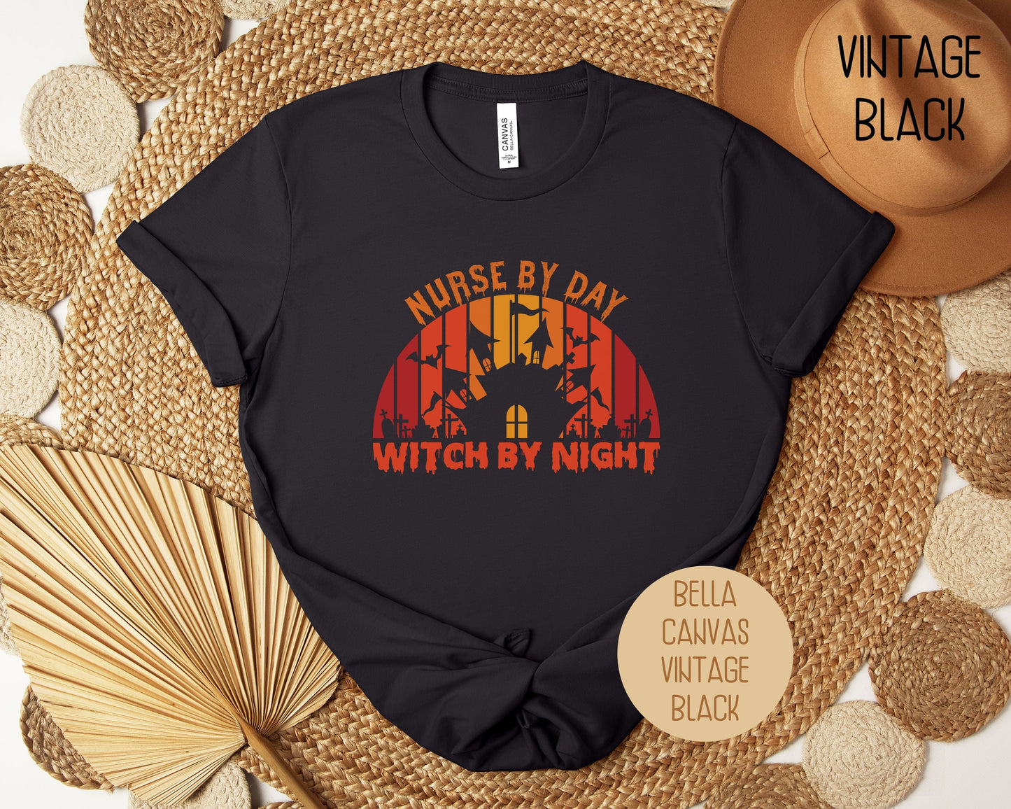Nurse by Day Witch by Night Shirt-5