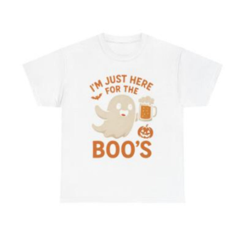 I'm Just Here For The Boo's - Funny Ghost Halloween T-Shirt
