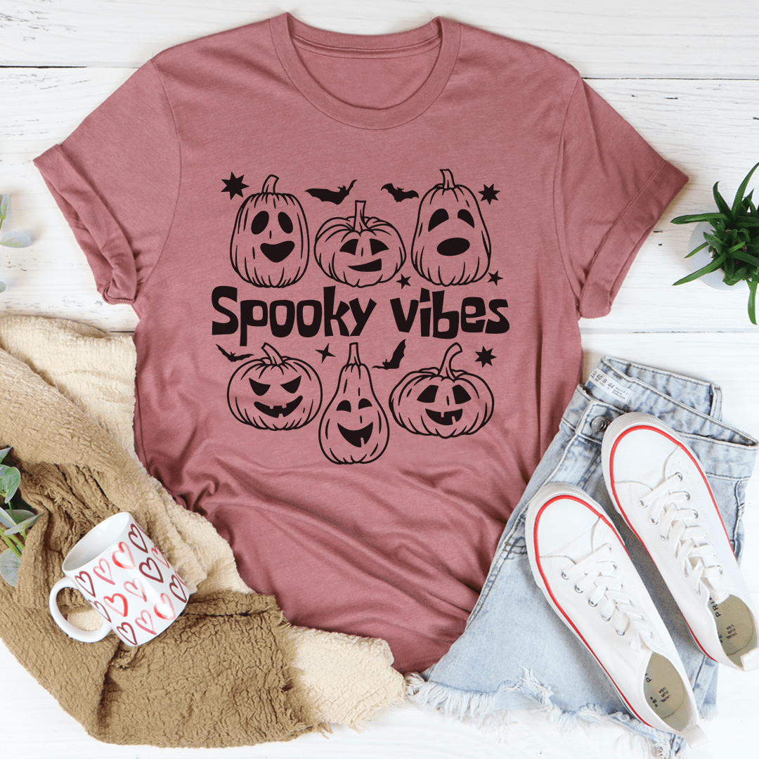 Spooky Vibes Pumpkins Tee-3
