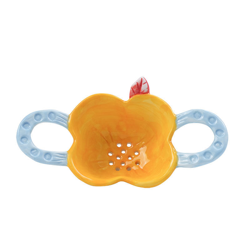 Ceramic Flower-Shaped Tea Filter - Creative Loose Leaf Tea Strainer