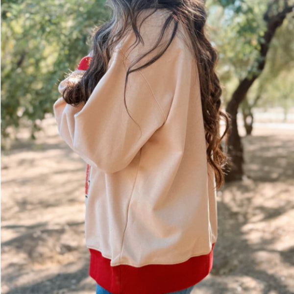 Game Day Oversized Sweatshirt - Casual Cozy Football Season Pullover