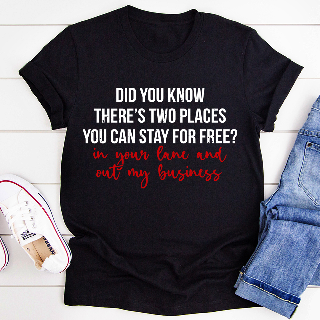 Places You Can Stay For Free T-Shirt-2