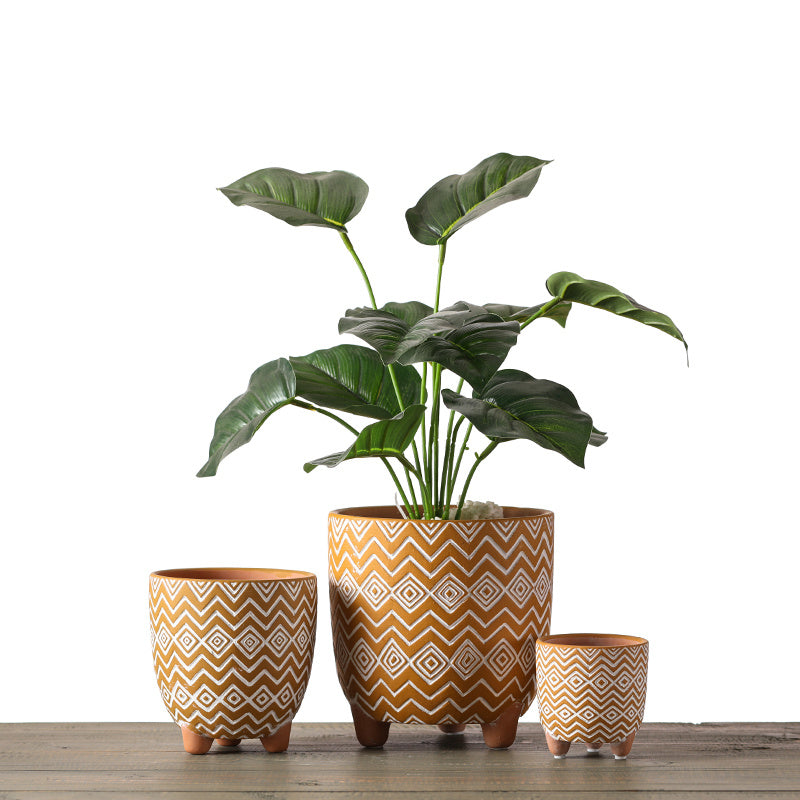 Terracotta Three-Legged Flower Pot - Nordic Modern Planter