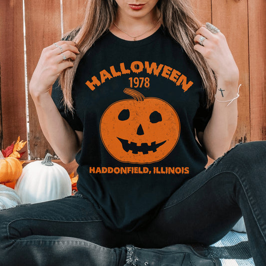 Vintage Halloween 1978 Pumpkin T-Shirt - Retro Horror Graphic Tee