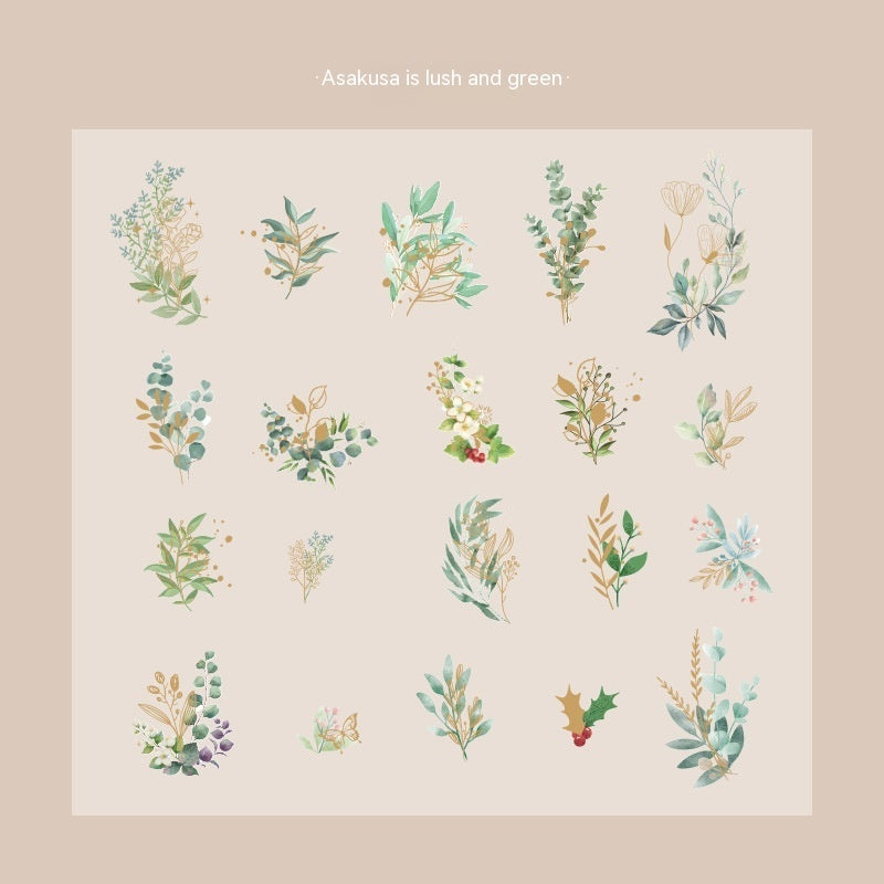 Dreamy Floral Sticker Set - Roaming Garden Series (6 Sheets)