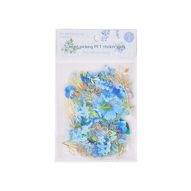 Dreamy Floral Sticker Set - Roaming Garden Series (6 Sheets)