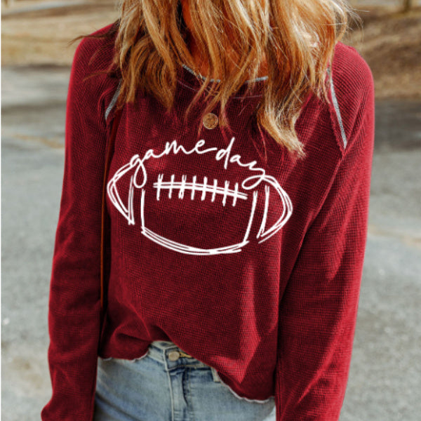 Game Day Football Graphic Pullover