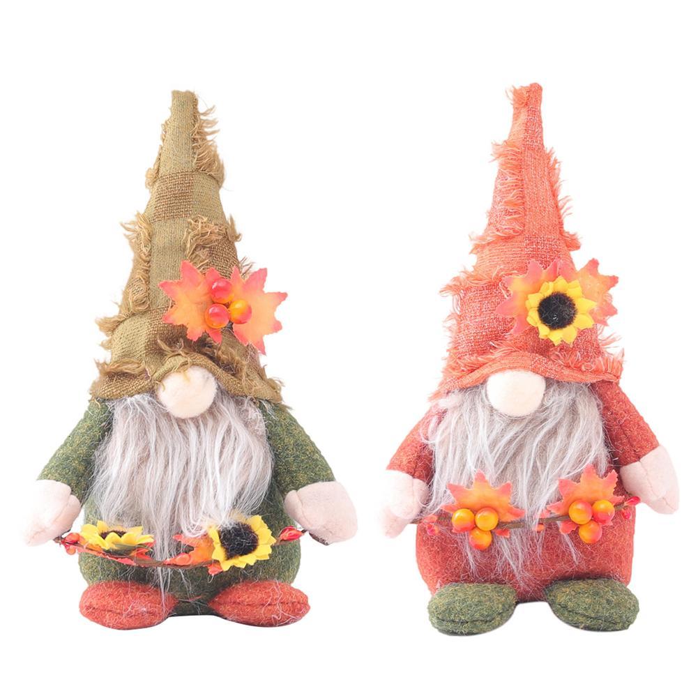 Sunflower Faceless Gnome Doll - Flower & Berry Decorative Plush Ornament