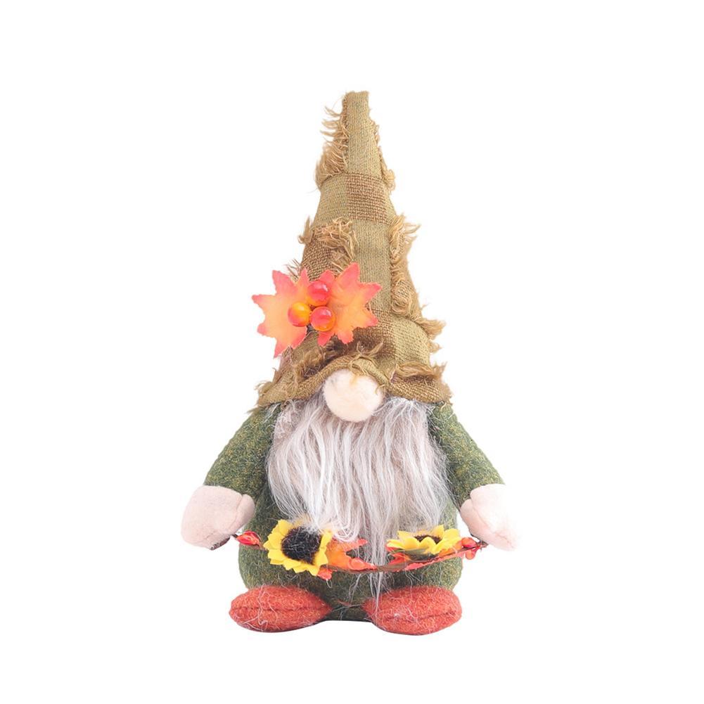 Sunflower Faceless Gnome Doll - Flower & Berry Decorative Plush Ornament