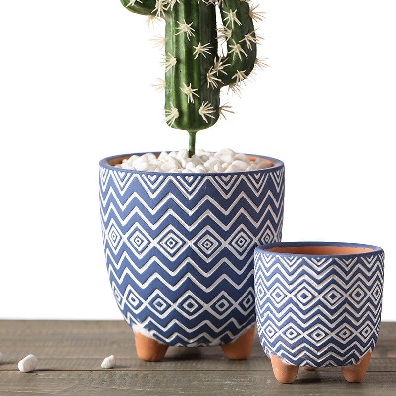 Terracotta Three-Legged Flower Pot - Nordic Modern Planter