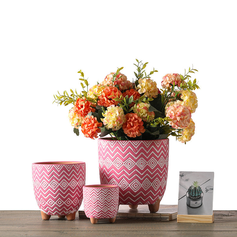 Terracotta Three-Legged Flower Pot - Nordic Modern Planter