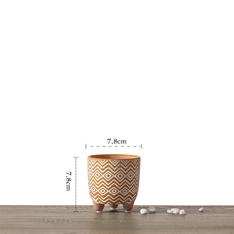 Terracotta Three-Legged Flower Pot - Nordic Modern Planter