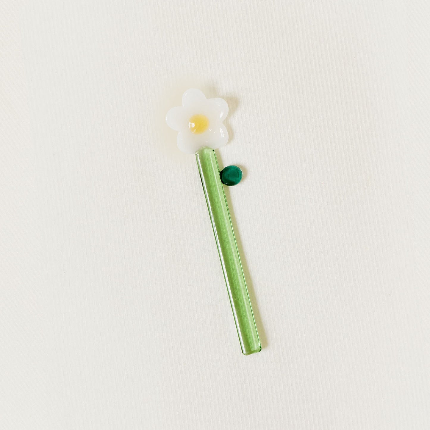 Handmade Glass Flower Stirring Spoon - Borosilicate Heat-Resistant Drink & Dessert Spoon (2 Sizes)