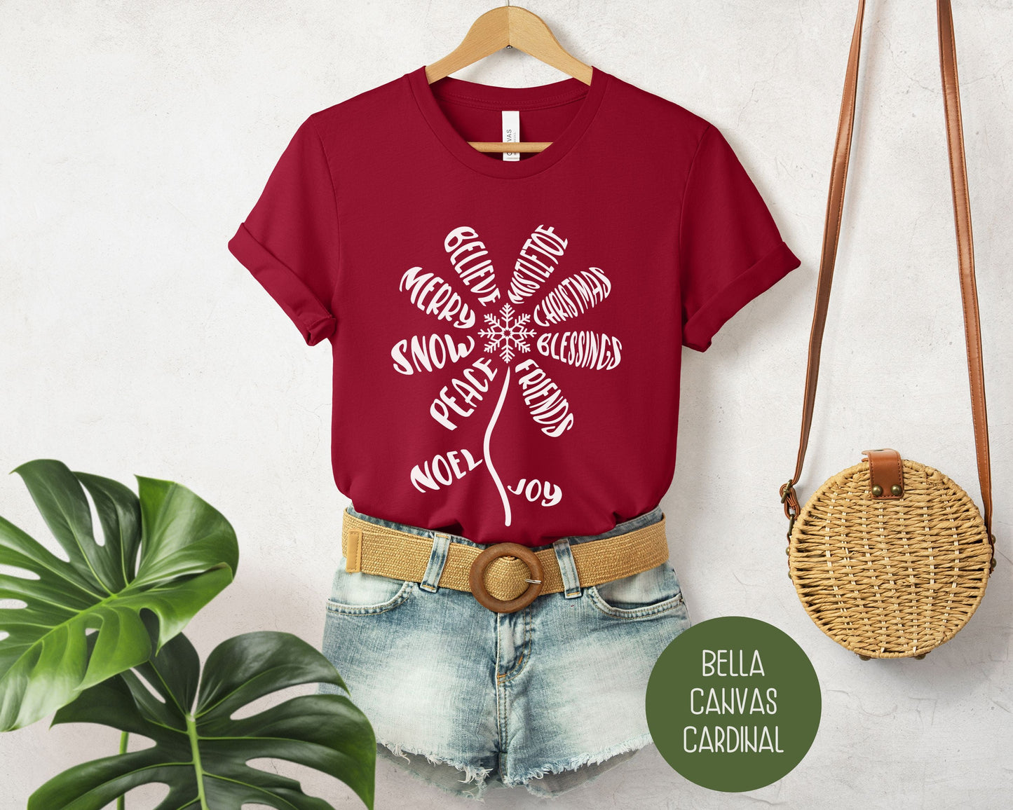 Cute Christmas Flower Shirt-5