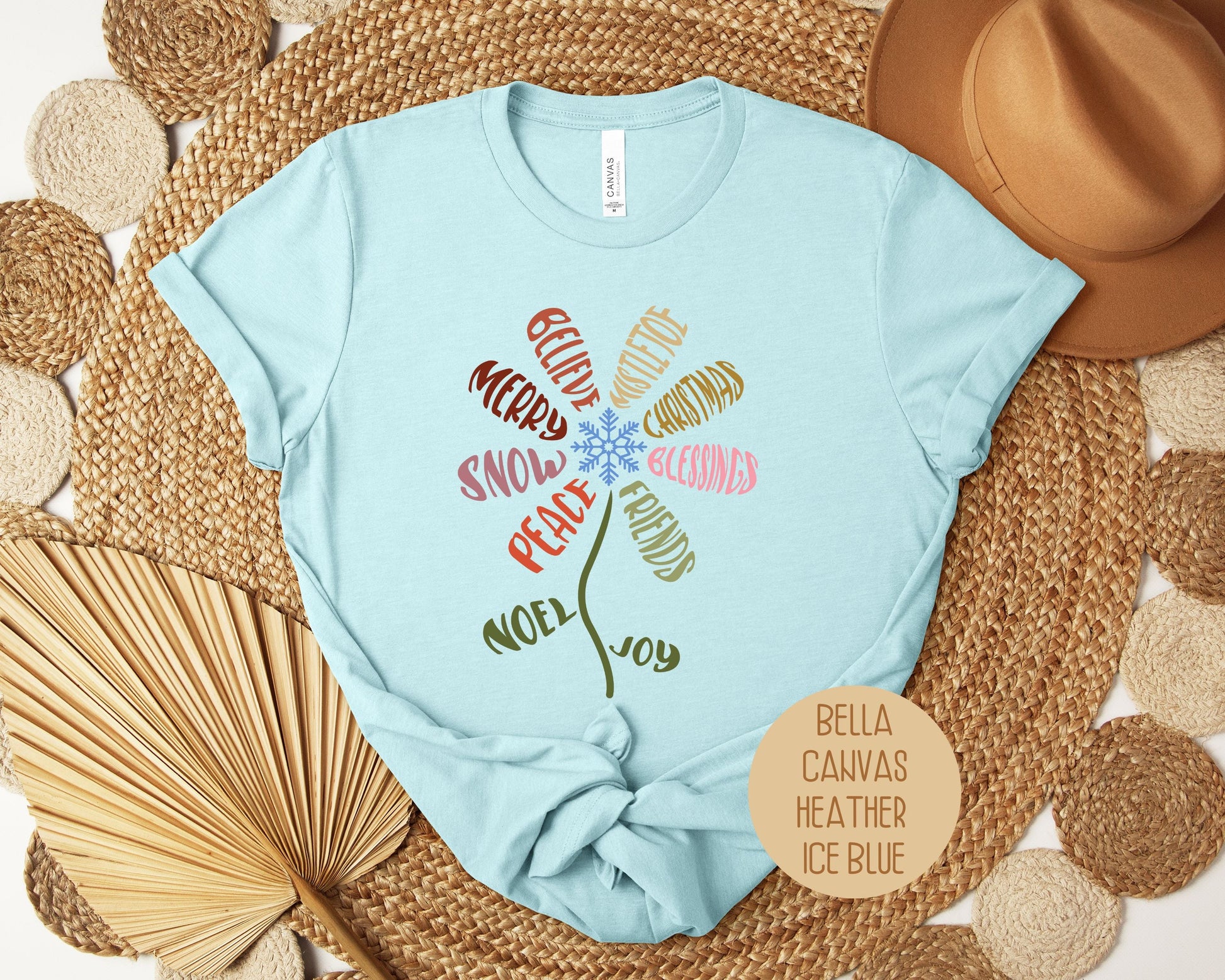 Cute Christmas Flower Shirt-1