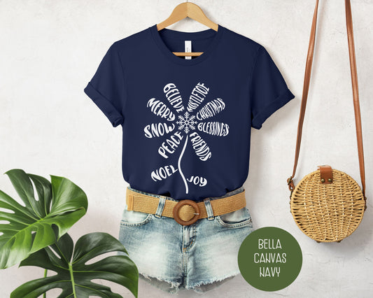 Cute Christmas Flower Shirt-10