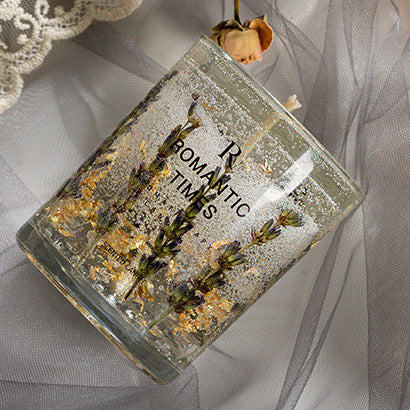 Flower Jelly Wax Candle - Aromatherapy Essential Oil with Real Floral Design