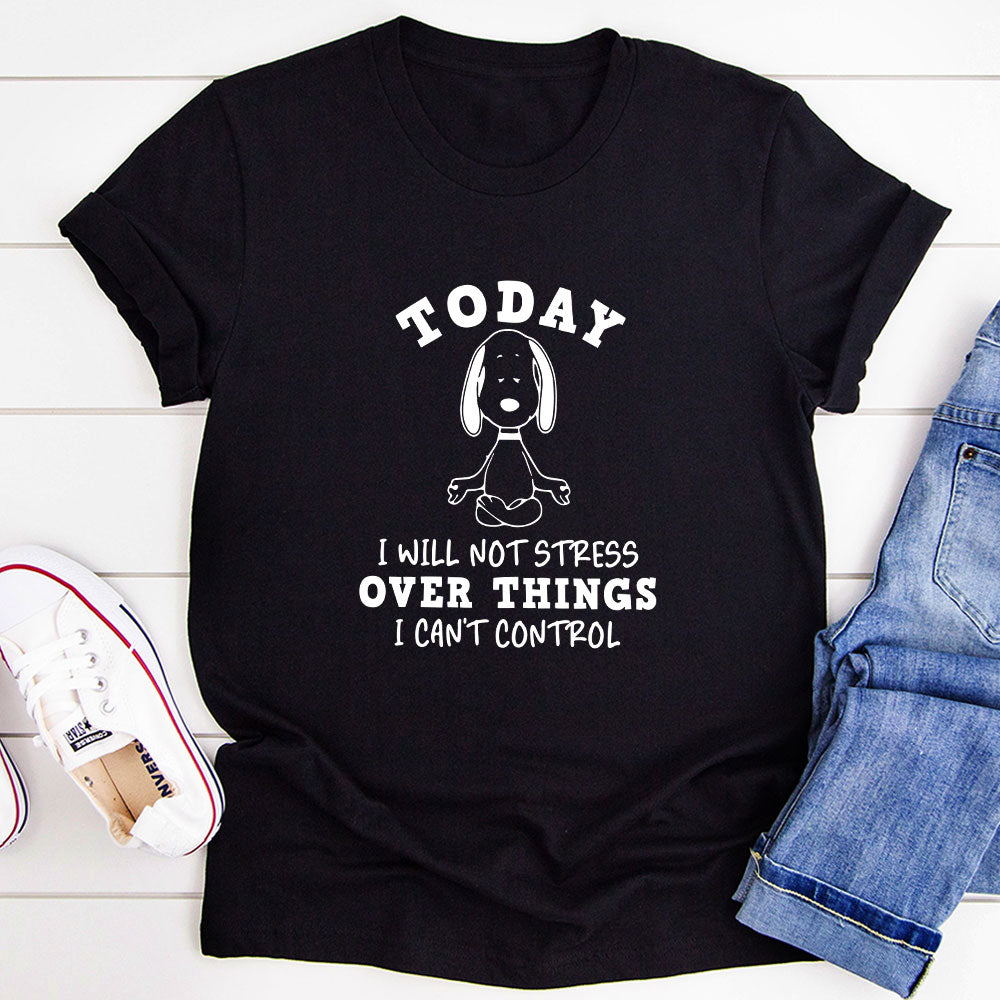 Today I Will Not Stress Over Things I Can't Control T-Shirt-1