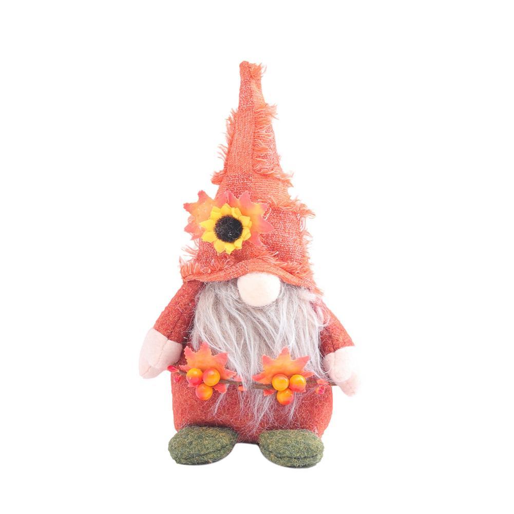 Sunflower Faceless Gnome Doll - Flower & Berry Decorative Plush Ornament