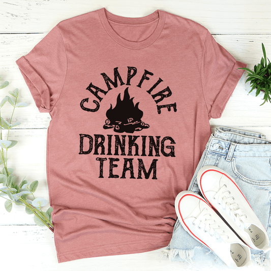 Campfire Drinking Team Tee-0