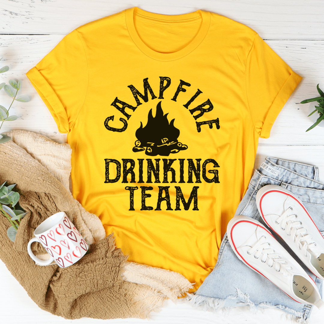 Campfire Drinking Team Tee-3