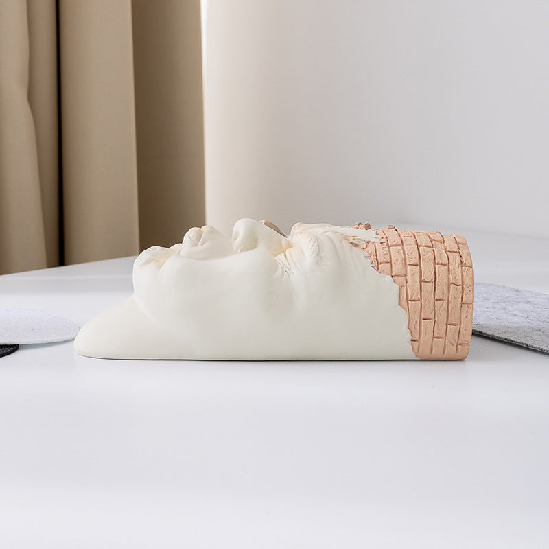 Creative Face Resin Flower Pot - Unique Character Planter & Halloween Gift