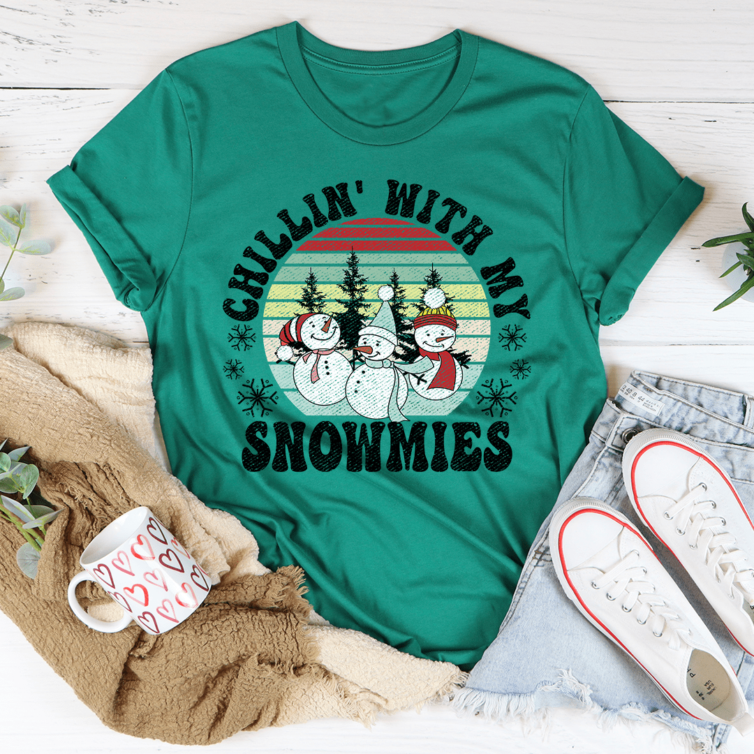 Chillin' With My Snowmies T-Shirt-3
