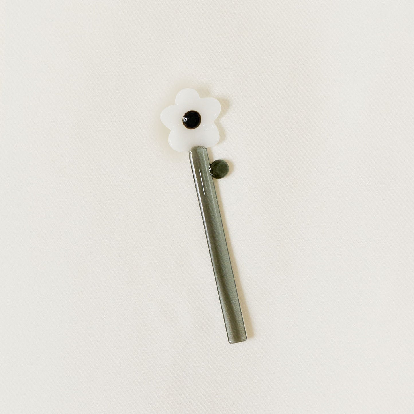 Handmade Glass Flower Stirring Spoon - Borosilicate Heat-Resistant Drink & Dessert Spoon (2 Sizes)