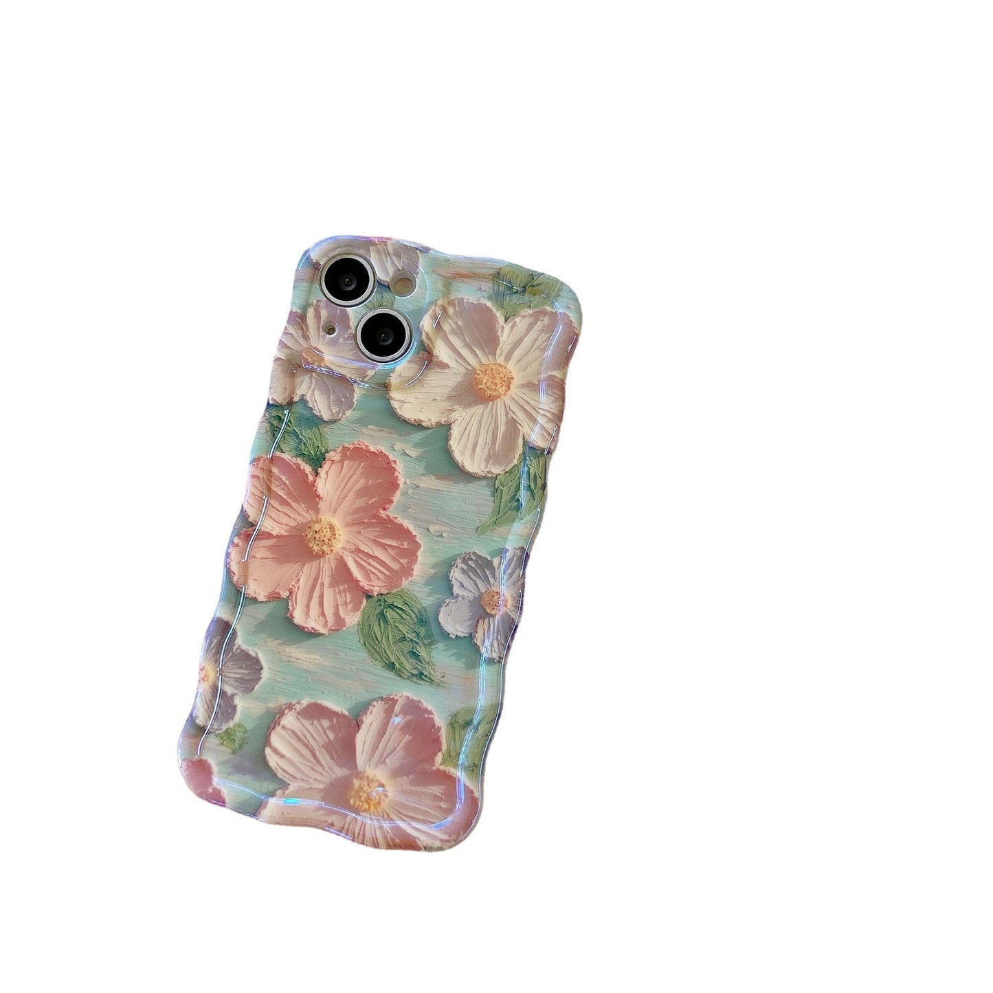 Oil Painting Flower Phone Case - Colorful Floral Protective Cover
