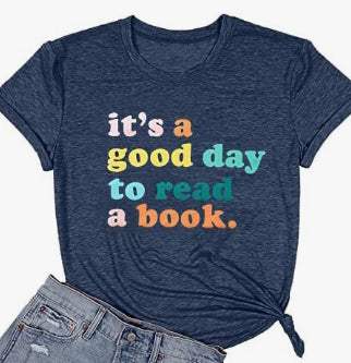 Book Lover Graphic Tee - Floral & Reading Print T-Shirt (Multiple Styles)