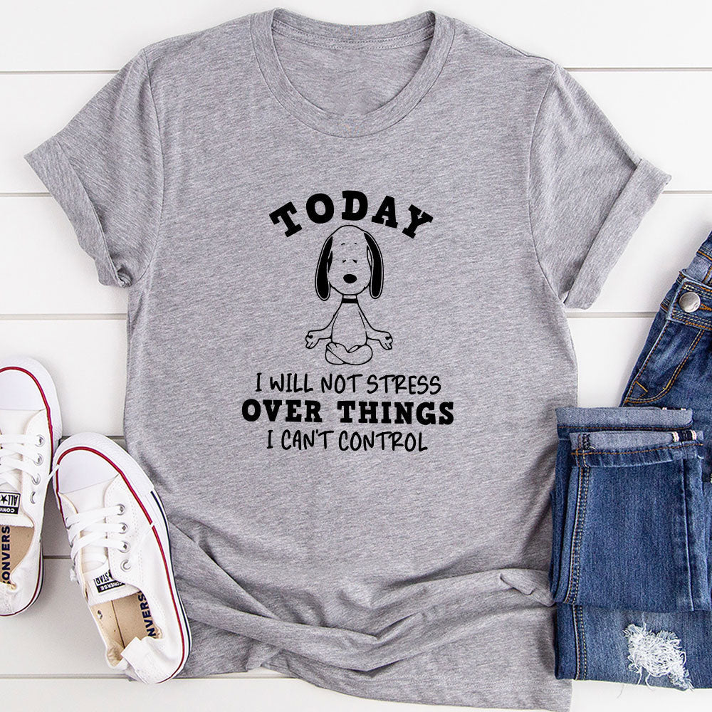 Today I Will Not Stress Over Things I Can't Control T-Shirt-10