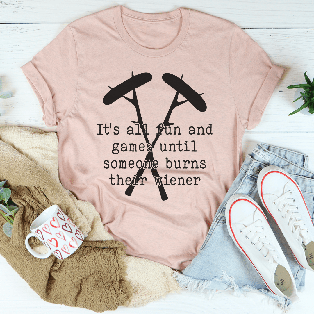 It's All Fun And Games Camping Tee-3