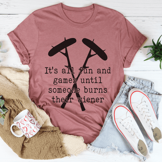 It's All Fun And Games Camping Tee-0