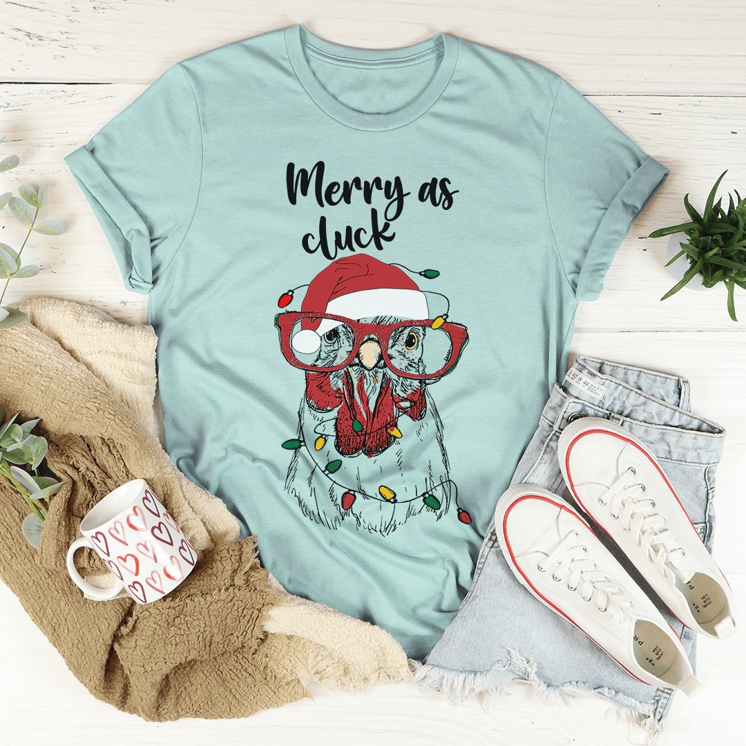 Merry As Cluck Tee-3