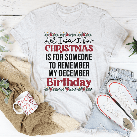 My December Birthday Tee-0
