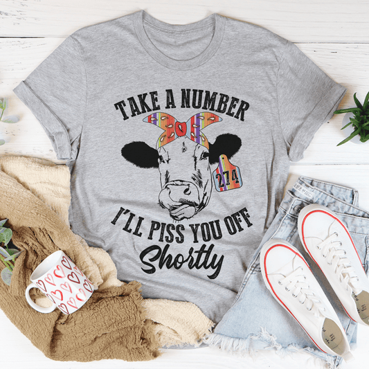 Take A Number Cow T-Shirt-0