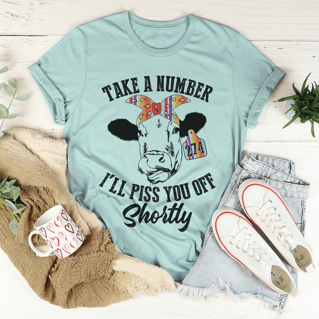 Take A Number Cow T-Shirt-3