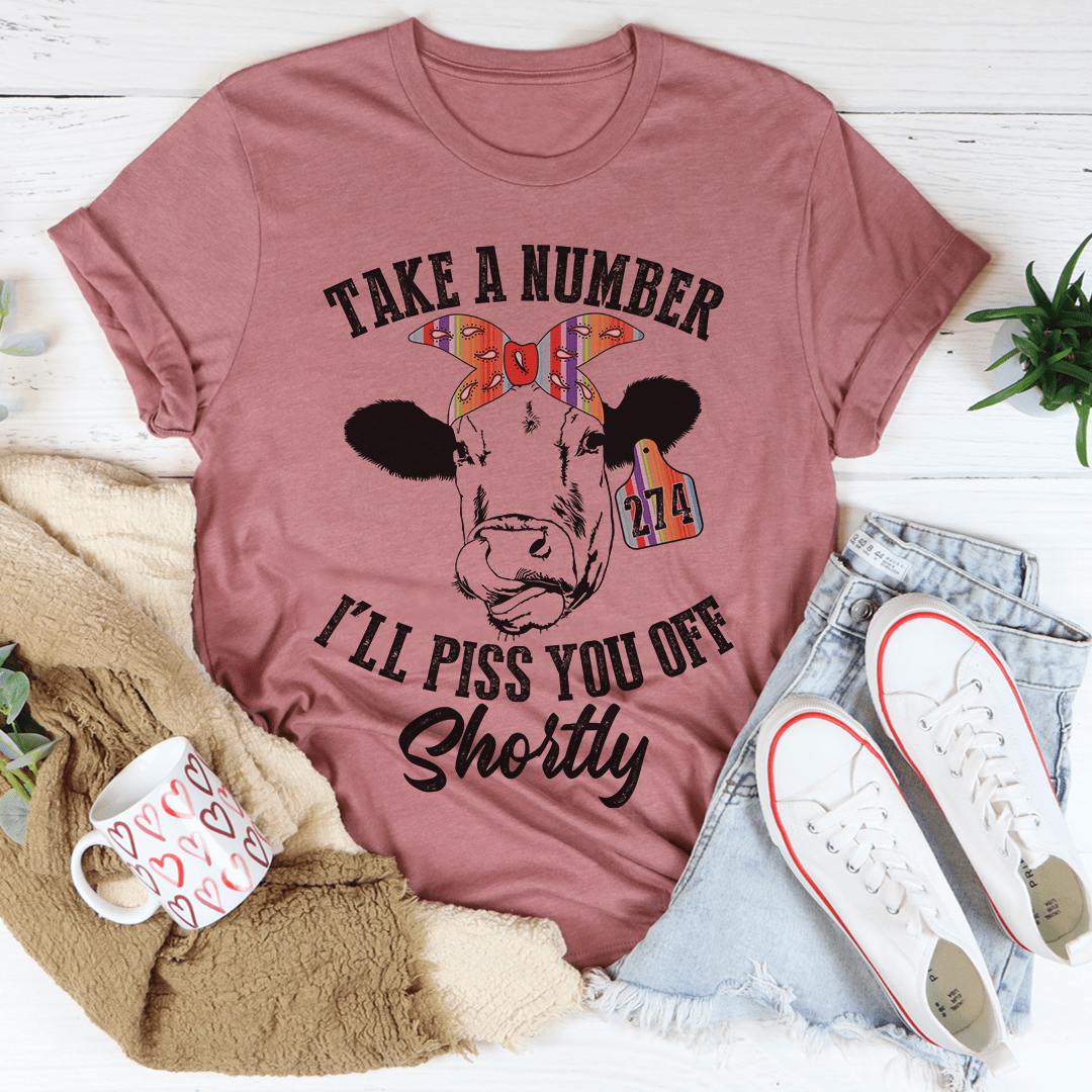 Take A Number Cow T-Shirt-2