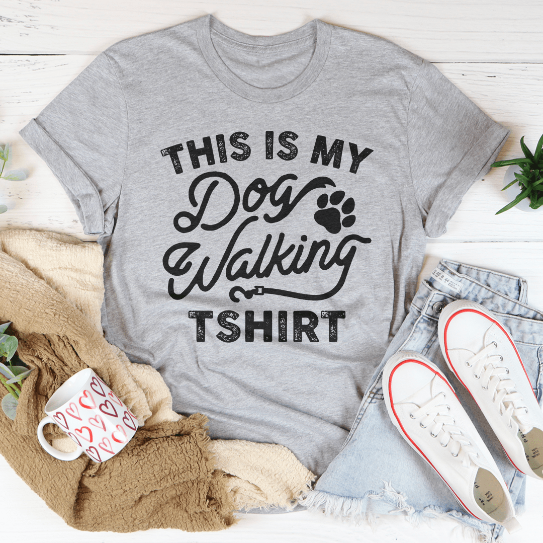 This Is My Dog Walking Tshirt Tee-1